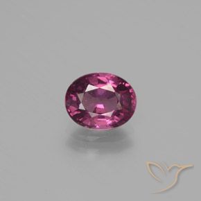 1.62ct طبيعي وردى-ماجناى غامق عقيق رودوليت, بيضوي, قليلا جدا