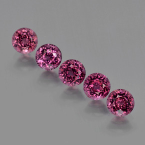 أحجار عقيق رودوليت التوت عليق أحمر طبيعية، قصة دائرى، قليلا جدا، وزنها  قيراط