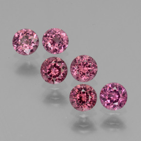 أحجار عقيق رودوليت روز وردي طبيعية، قصة دائرى، قليلا جدا، وزنها  قيراط