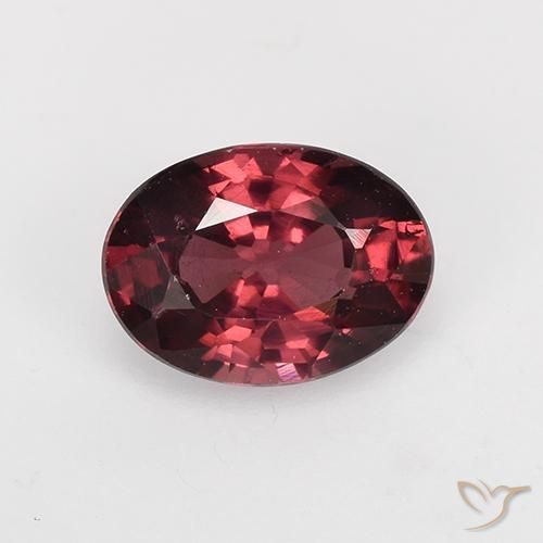 1.04ct طبيعي أحمر النبيذ عقيق رودوليت, بيضوي, قليلا جدا