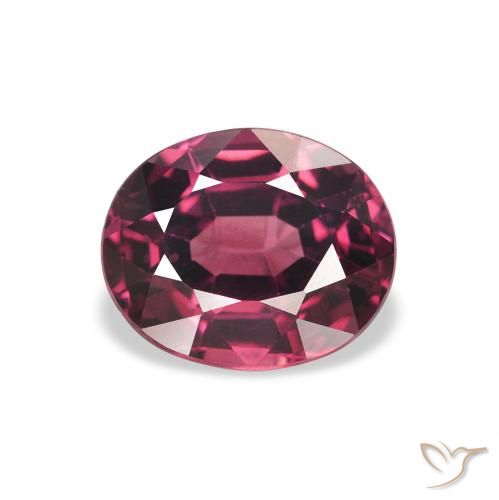 عقيق رودوليت Medium Dark-Purple طبيعي، بيضوي، 2.13 قيراط، VVS-VS