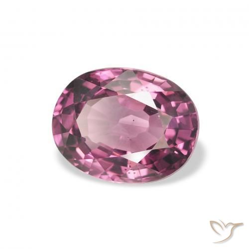 عقيق رودوليت Medium Dark-Purple طبيعي، بيضوي، 2.16 قيراط، قليلا جدا