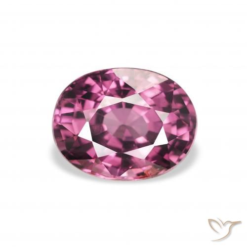 2.11ct طبيعي أرجواني محمر عقيق رودوليت, بيضوي, قليلا جدا