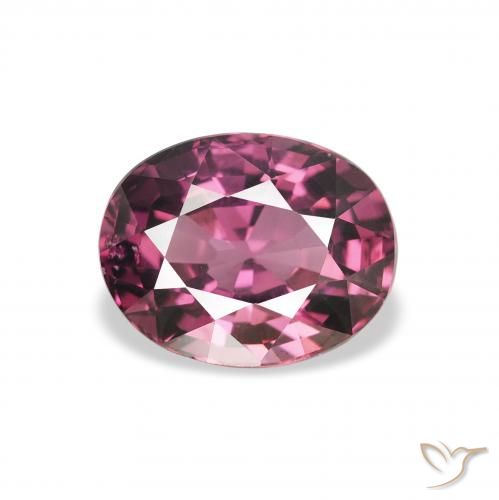 عقيق رودوليت Medium Dark-Purple طبيعي، بيضوي، 2.09 قيراط، قليلا جدا