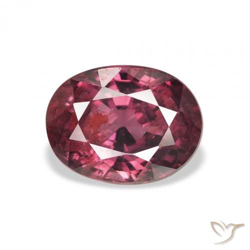 2.95ct طبيعي أرجوانى توتى عقيق رودوليت, بيضوي, قليلا جدا