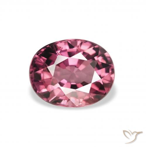 2.02ct طبيعي أرجوانى توتى وردى عقيق رودوليت, بيضوي, قليلا جدا