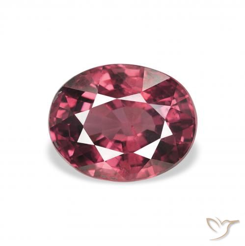 2.23ct طبيعي أرجواني محمر عقيق رودوليت, بيضوي, قليلا جدا
