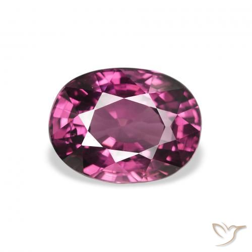 2.41ct طبيعي أرجوانى توتى وردى عقيق رودوليت, بيضوي, قليلا جدا