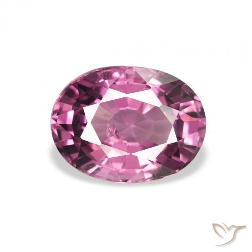 2.40ct طبيعي أرجوانى كثيف عقيق رودوليت, بيضوي, قليلا جدا