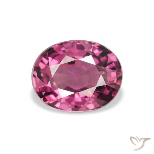 2.34ct طبيعي أرجوانى توتى وردى عقيق رودوليت, بيضوي, قليلا جدا