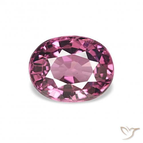 1.11ct عنبى عقيق رودوليت أحجار كريمة, بيضوي, قليلا جدا