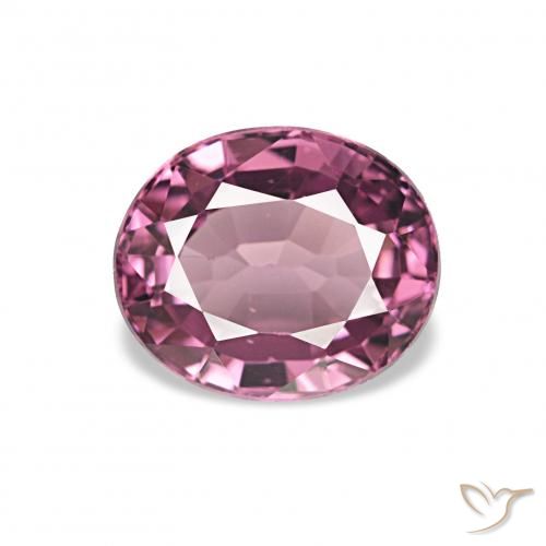 1.33ct أرجوانى وردى عقيق رودوليت أحجار كريمة, بيضوي, قليلا جدا