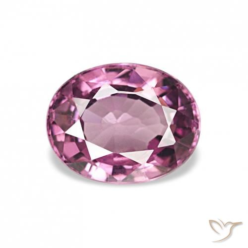 1.07ct وردى-ماجنتى متوسط عقيق رودوليت, بيضوي, قليلا جدا