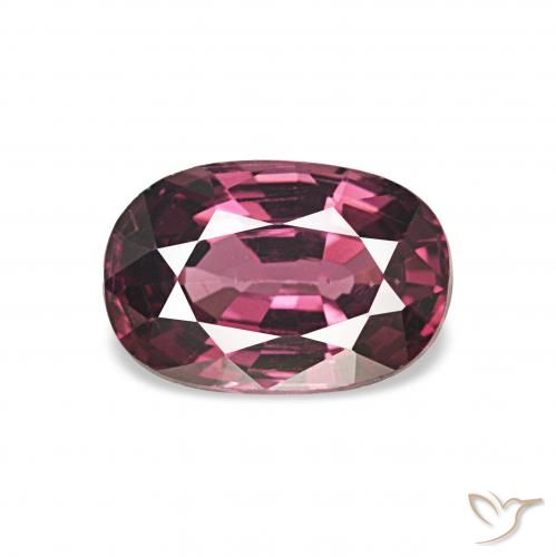 1.09ct أرجوانى متوسط عقيق رودوليت, بيضوي, قليلا جدا