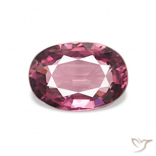 1.11ct أرجوانى توتى عقيق رودوليت, بيضوي, قليلا جدا
