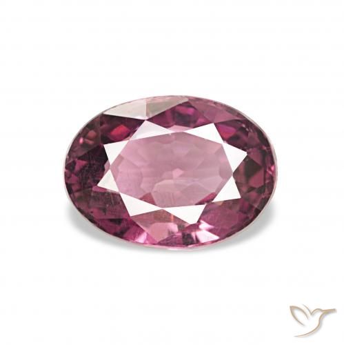1.07ct أرجوانى متوسط عقيق رودوليت, بيضوي, قليلا جدا