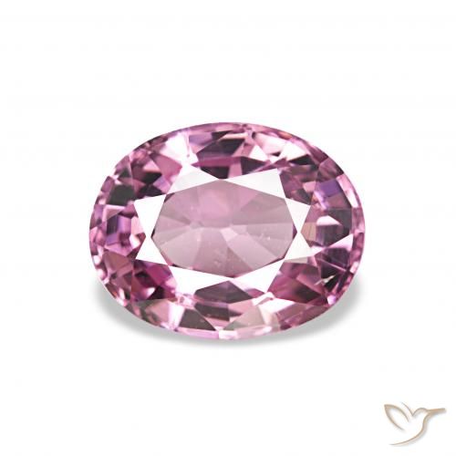 1.15ct أرجوانى وردى عقيق رودوليت, بيضوي, قليلا جدا