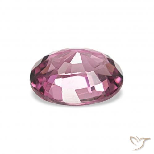 عقيق رودوليت وردى-ماجنتى متوسط طبيعي، بيضوي، 1.04 قيراط، VVS-VS