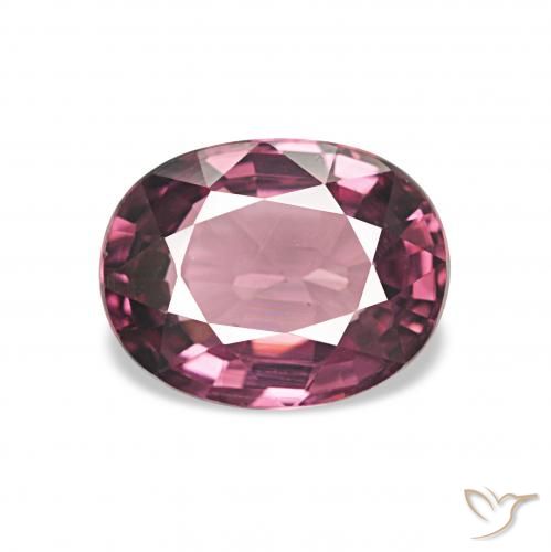 1.23ct وردى-ماجنتى داكن عقيق رودوليت, بيضوي, VVS-VS