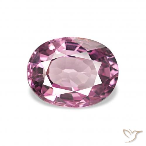 1.14ct أرجوانى متوسط عقيق رودوليت, بيضوي, VVS