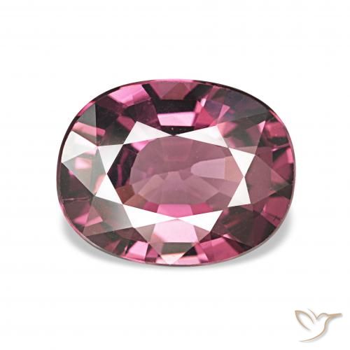 1.74ct وردى-ماجنتى داكن عقيق رودوليت, بيضوي, VVS