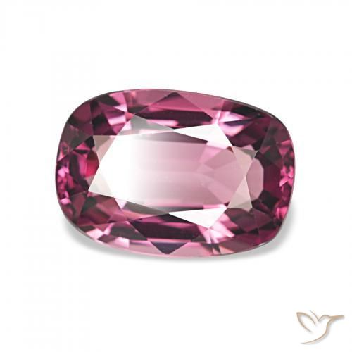 عقيق رودوليت أرجوانى كثيف طبيعي، وسادة، 1.85 قيراط، VVS