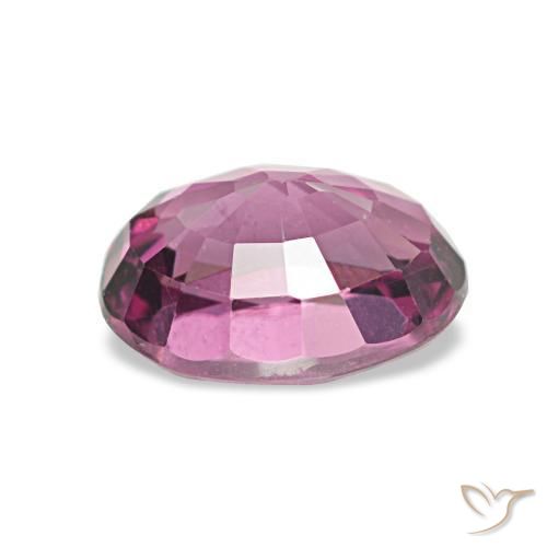 عقيق رودوليت عنبى لامع طبيعي، بيضوي، 1.27 قيراط، VVS