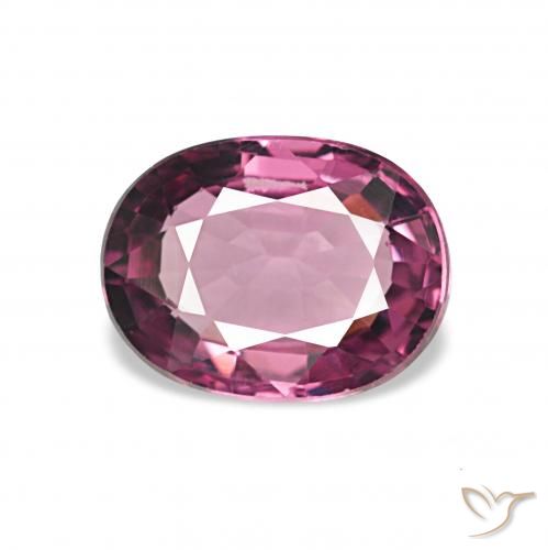 1.17ct أرجوانى متوسط عقيق رودوليت, بيضوي, VVS