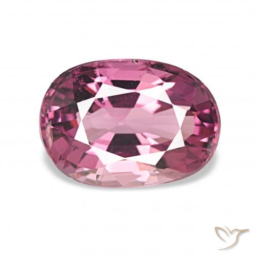 1.61ct أرجوانى كثيف عقيق رودوليت, بيضوي, VVS