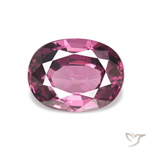 1.35ct أرجوانى كثيف عقيق رودوليت, بيضوي, VVS