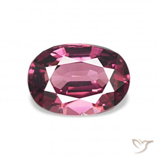 1.24ct أرجوانى متوسط عقيق رودوليت, بيضوي, VVS