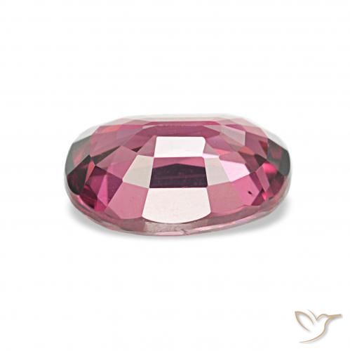 عقيق رودوليت أرجوانى متوسط طبيعي، بيضوي، 1.24 قيراط، VVS