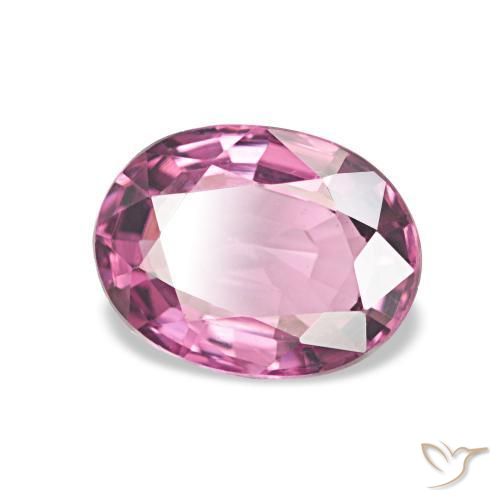 عقيق رودوليت عنبى طبيعي، بيضوي، 1.15 قيراط، VVS