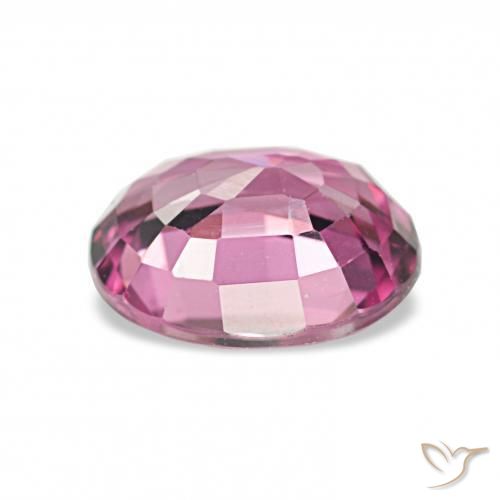 عقيق رودوليت عنبى طبيعي، بيضوي، 1.15 قيراط، VVS