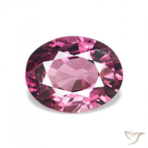 1.85ct أرجوانى كثيف عقيق رودوليت, بيضوي, VVS
