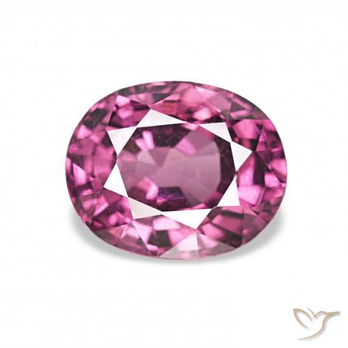 1.25ct أرجوانى متوسط عقيق رودوليت, بيضوي, VVS-VS