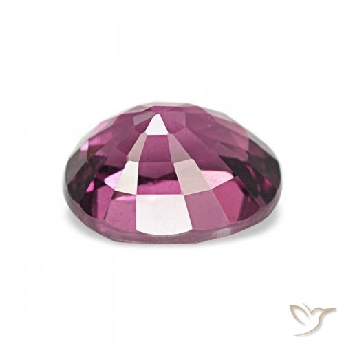 عقيق رودوليت أرجوانى متوسط طبيعي، بيضوي، 1.25 قيراط، VVS-VS