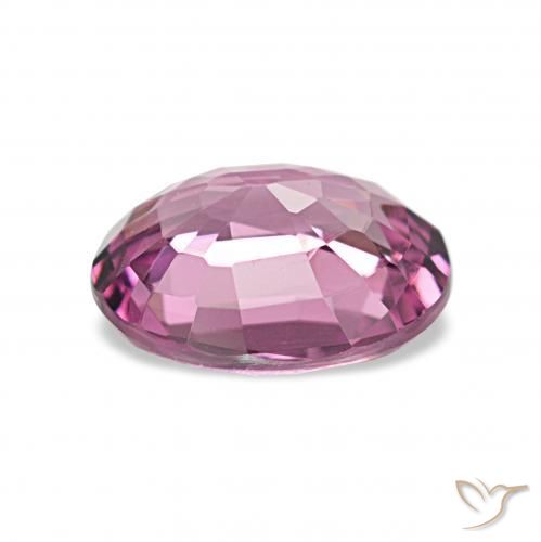 عقيق رودوليت أرجواني محمر طبيعي، بيضوي، 1.26 قيراط، VVS-VS