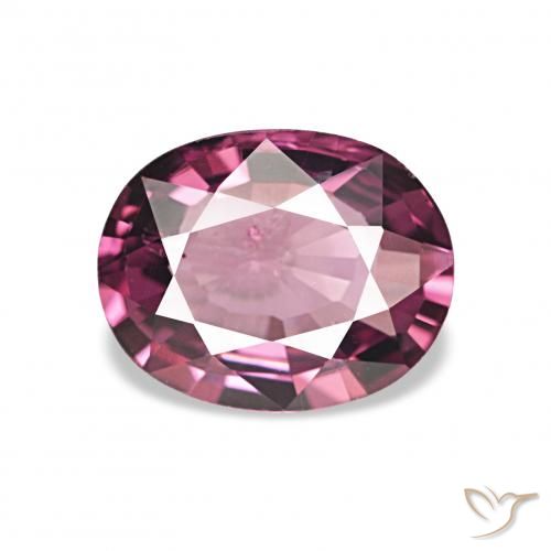 1.13ct أرجوانى محمر داكن عقيق رودوليت, بيضوي, VVS-VS