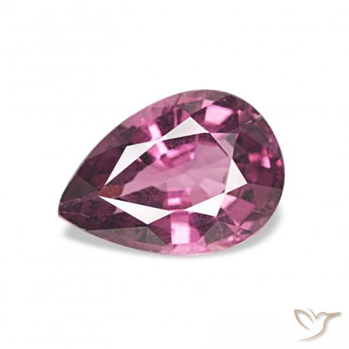 1.16ct عنبى عقيق رودوليت, شكل الكمثرى, VVS-VS