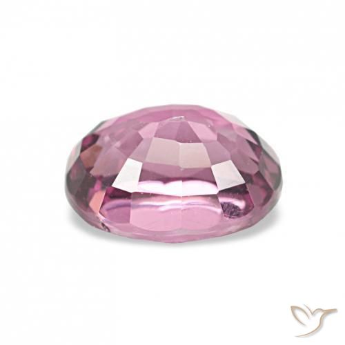 عقيق رودوليت أرجوانى متوسط طبيعي، بيضوي، 1.06 قيراط، VVS-VS