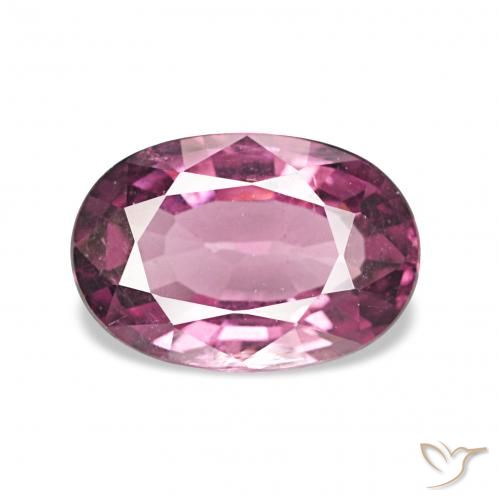 1.34ct أرجوانى وردى عقيق رودوليت, بيضوي, قليلا جدا