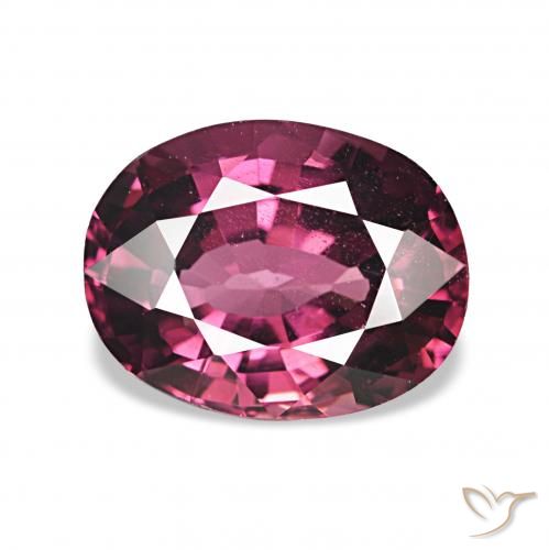 1.65ct أرجوانى غامق عقيق رودوليت, بيضوي, VVS-VS