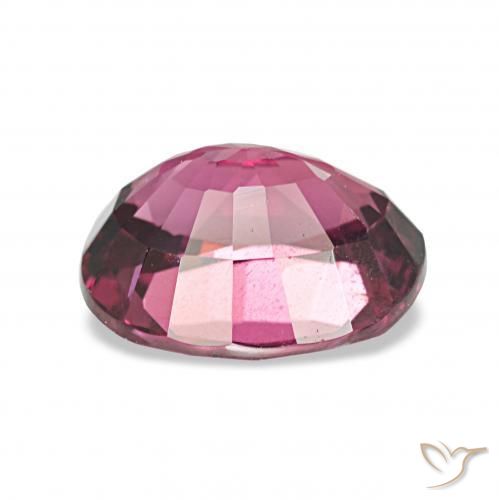 عقيق رودوليت أرجوانى غامق طبيعي، بيضوي، 1.65 قيراط، VVS-VS