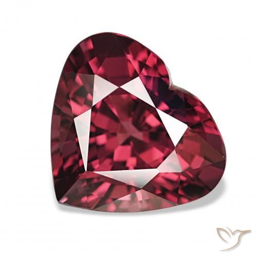 4.19ct أحمر ميرلو عقيق رودوليت, قلب, VVS