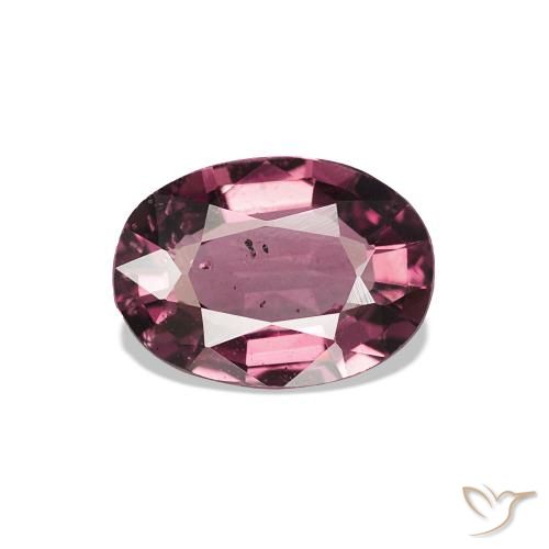 0.82ct وردى-ماجنتى داكن عقيق رودوليت, بيضوي, VS-SI