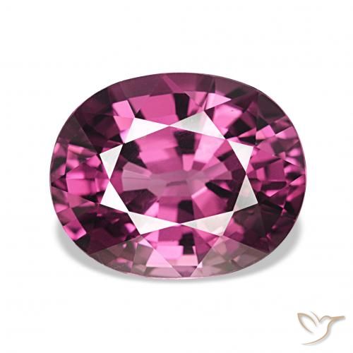 4.24ct Medium Dark-Purple عقيق رودوليت, بيضوي, VVS