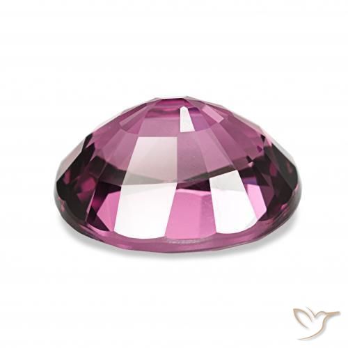 عقيق رودوليت Medium Dark-Purple طبيعي، بيضوي، 4.24 قيراط، VVS