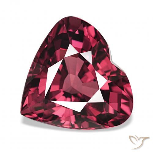 4.75ct Medium Dark-Red عقيق رودوليت, قلب, VVS