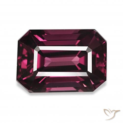 4.61ct أحمر-أرجوانى عقيق رودوليت, قص الزمرد, VVS